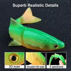 ماهی مصنوعی جیگ  ژله ای سه تکه ۱۳ سانتی متر ۱۶.۵ گرم BR4