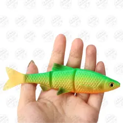 ماهی مصنوعی جیگ  ژله ای سه تکه ۱۳ سانتی متر ۱۶.۵ گرم BR4