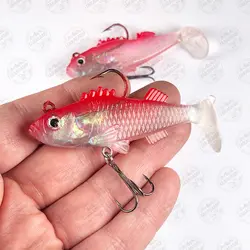 طعمه ماهیگیری لور ماهی ژله ای صورتی بسته دو عددی