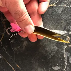 طعمه قاشقک ماهیگیری دوبل نقره ای - طلایی  ۴۰ گرمی