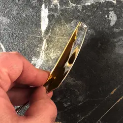 طعمه قاشقک ماهیگیری دوبل نقره ای - طلایی  ۳۵ گرمی