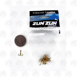 قلاب سه شاخ برنز سایز ۱۲ بسته ۱۰ عددی