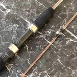 چوب دو تکه شیشه ای سیم بکسل دار کروکودیل ۲۴۰ سانتی متر اکشن ۱۰۰-۲۵۰