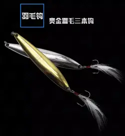 قاشقک ماهیگیری فلزی نقره ای  پردار ۱۰ گرم