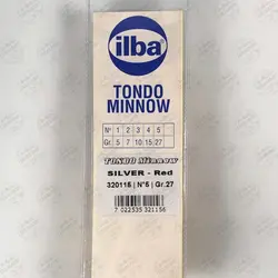 لانسه ماهیگیری سایز ۵ ایلبا Tondo Minnow Silver-red 320115 ilba وزن ۲۷ گرم