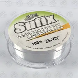 نخ ماهیگیری سافیکس فلورو کربن سایز ۰.۲۶ طول ۱۰۰ متر SUFIX INVISI LINE