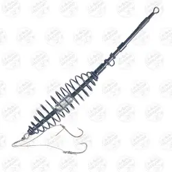 ریسه ماهیگیری فنر فیدر و قلاب سرب دار بزرگ جنزی (یک عدد) کد ۲۷۵