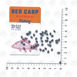 سرب ماهیگیری چاکدار RedCarp 0.2G تایوان بسته ۵۰ عددی