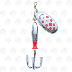 لانسه مپس لانگ نقره ای خال قرمز ۱۸ گرم سایز ۴