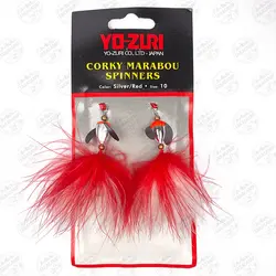 اسپینر کرکی Yo-Zuri ژاپن بسته ۲ عددی سایز ۱۰ Silver/Red