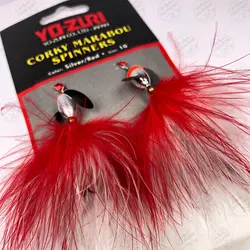 اسپینر کرکی Yo-Zuri ژاپن بسته ۲ عددی سایز ۱۰ Silver/Red