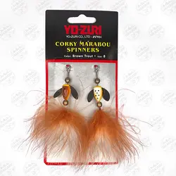 اسپینر کرکی Yo-Zuri ژاپن بسته ۲ عددی سایز ۸ Brown Trout