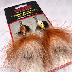 اسپینر کرکی Yo-Zuri ژاپن بسته ۲ عددی سایز ۸ Brown Trout