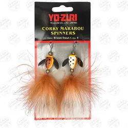 اسپینر کرکی Yo-Zuri ژاپن بسته ۲ عددی سایز ۶ Brown Trout