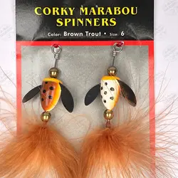 اسپینر کرکی Yo-Zuri ژاپن بسته ۲ عددی سایز ۶ Brown Trout