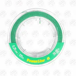 نخ براید ماهیگیری PowerLine 4X سایز ۰/۲۵  ۱۲۰متر