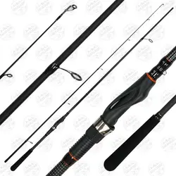 چوب ماهیگیری دایوا دوتکه کربن ۲٫۱ متر مدل آر ایکس  RX Lure Game اکشن ۷-۲۱ RX702MFS-AF