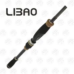 چوب ماهیگیری اسپینینگ LIBAO دوتکه کربن ۲٫۱۴ متر مدل Bass Hunter اکشن ۸-۳۵