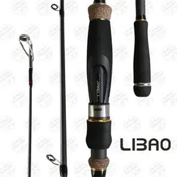 چوب ماهیگیری اسپینینگ LIBAO دوتکه کربن ۲٫۱۴ متر مدل Bass Hunter اکشن ۸-۳۵