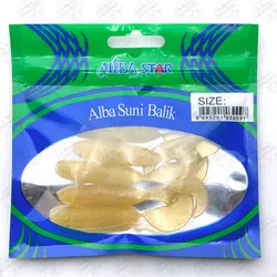 ماهی مصنوعی کرم ژله ای ۷.۵ سانتی Alba Star بسته ۵ عددی کد ۵۲۰
