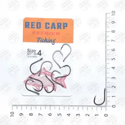 قلاب ماهیگیری  RED CARP کپوری مدل Iseama سایز ۴ بسته ۱۰ عددی