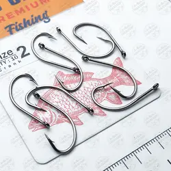 قلاب ماهیگیری  RED CARP کپوری مدل Crank سایز ۲ بسته ۱۰ عددی