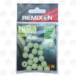 بیدز رمیکسون سفید شب نما سایز ۸ کروی بسته ۲۰ عددی BBEADS LUMO Remixon