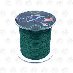 نخ براید ماهیگیری MITCHELL MX3 X8  رنگ سبز ۳۰۰ متر سایز ۰/۲۵
