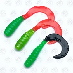 طعمه ماهیگیری دم داسی بسته ۳ عددی مدل B30