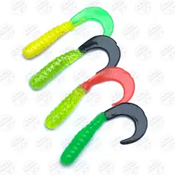 طعمه ماهیگیری دم داسی بسته ۴ عددی مدل S43