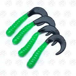 طعمه ماهیگیری دم داسی بسته ۴ عددی مدل S42