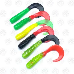 طعمه ماهیگیری دم داسی بسته ۶ عددی مدل S60