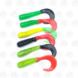 طعمه ماهیگیری دم داسی بسته ۶ عددی مدل S60