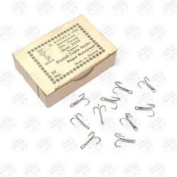 قلاب نیکل سه شاخ  موستاد نروژ بسته ۱۰ عددی سایز ۱۶ Mustad 3553NI