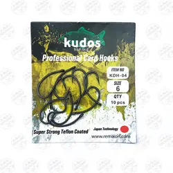قلاب کپوری حرفه ای رمیکسون KDH-04 سایز ۶ بسته ۱۰ عددی Kudos Fishing