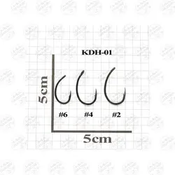 قلاب کپوری حرفه ای رمیکسون KDH-01 سایز ۴ بسته ۱۰ عددی Kudos Fishing