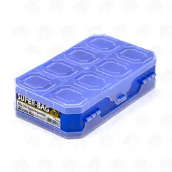 جعبه ابزار (ارگانایزر) لوازم ماهیگیری ۱۰ خانه Super-Bag 10 دوطرفه مدل ASR-5020