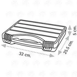 جعبه ابزار (ارگانایزر) لوازم ماهیگیری ۱۲ خانه Pro Organizer 12 مدل ASR-2044