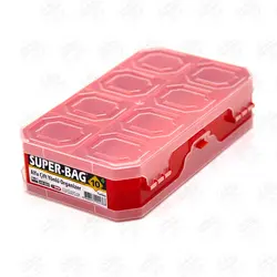 جعبه ابزار (ارگانایزر) لوازم ماهیگیری ۱۰ خانه Super-Bag 10 دوطرفه مدل ASR-5020
