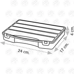 جعبه ابزار (ارگانایزر) لوازم ماهیگیری ۱۰ خانه Super Organizer-10 مدل ASR-2041