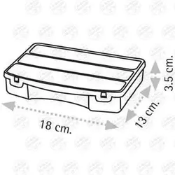 جعبه ابزار (ارگانایزر) لوازم ماهیگیری ۸ خانه Super Organizer-8 مدل ASR-2042