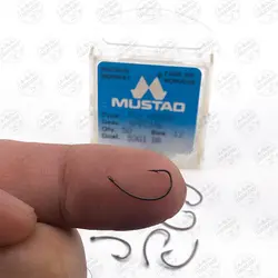 قلاب موستاد برنزی سایز ۱۲ بسته ۵۰ عددی MUSTAD 5301 BR