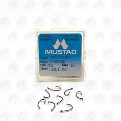 قلاب موستاد برنزی سایز ۱۶ بسته ۵۰ عددی MUSTAD 5301 BR