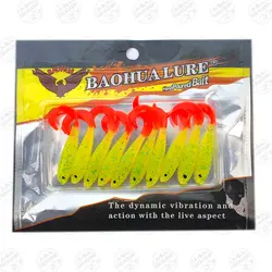 طعمه ماهیگیری Baohua لور ماهی ژله ای ۴٫۵ سانتی متر بسته ۱۰ عددی