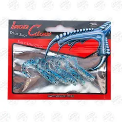 طعمه مصنوعی Iron Claw دم داسی ۴ سانتی متر ۵ عددی