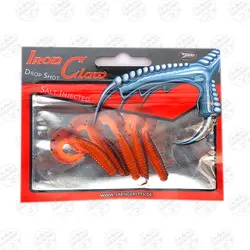 طعمه مصنوعی Iron Claw دم داسی ۴ سانتی متر ۵ عددی