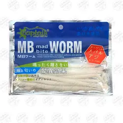 کرم مصنوعی طعم دار Mad Bite Captain کاپیتان ۱۰ سانتی متر ۱.۳ گرم ۱۰عددی