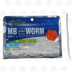 کرم مصنوعی طعم دار Mad Bite Captain کاپیتان ۱۰ سانتی متر ۰٫۸ گرم ۱۵عددی