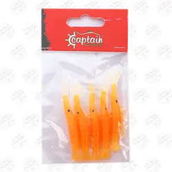 میگو مصنوعی  Capitan کاپیتان ۶ سانتی متر ۵ عددی