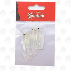 طعمه ماهیگیری Captain کاپیتان لور ماهی ژله ای ۵ سانتی متر ۵ عدد